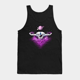 Space Astronaut Swimming Tank Top